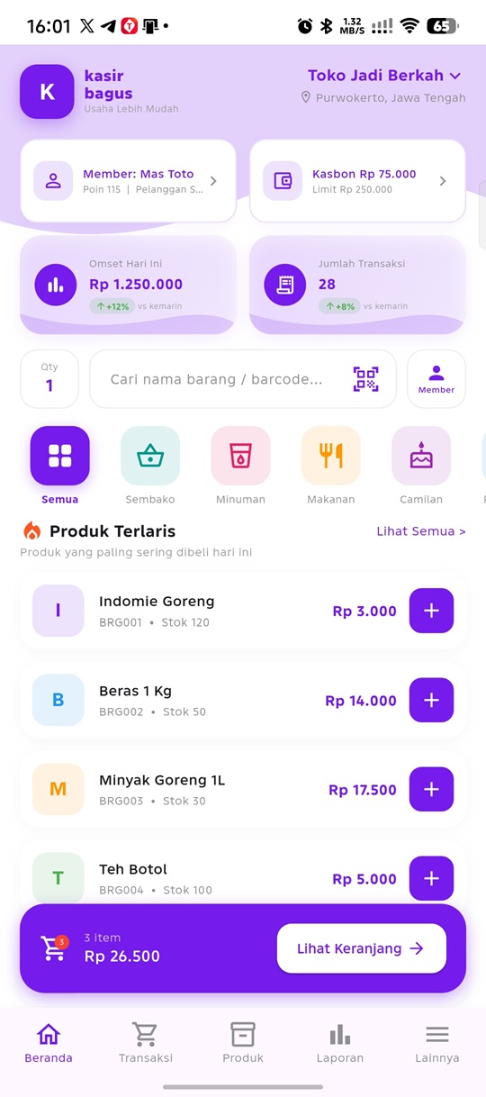 Kasir Bagus Android